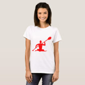 Kayaking - rood t-shirt (Voorkant volledig)