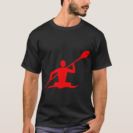 Kayaking - rood t-shirt (Voorkant)
