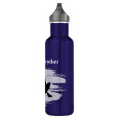 Kayaking - silhouette of kayaker - Personalize Waterfles (Rechts)