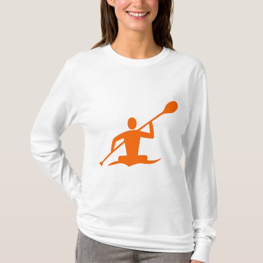 Kayaking - Sinaasappel T-shirt (Voorkant)