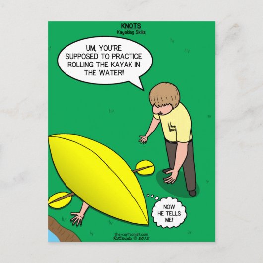 Kayaking Skills Briefkaart (Voorkant)