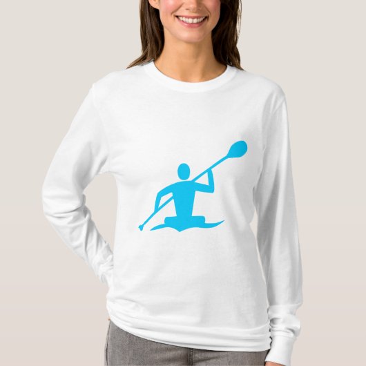 Kayaking - Sky Blue T-shirt (Voorkant)