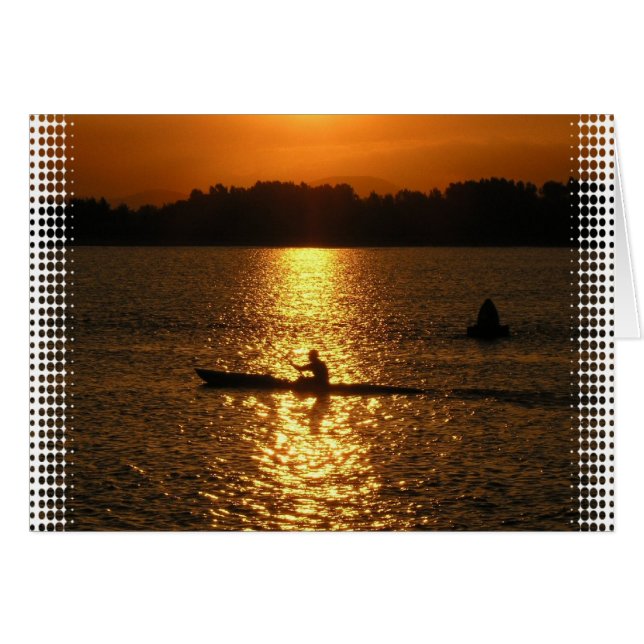 Kayaking Sunset (Voorkant Horizontaal)