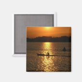 Kayaking Sunset Magneet (Voorkant / Achterkant)