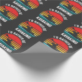  Kayaking Sunset Paddling Water Sports Cadeaupapier (Hoek)