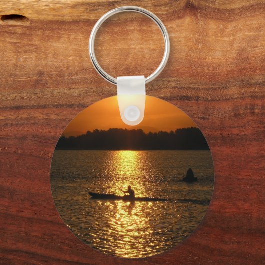 Kayaking Sunset Sleutelhanger (Voorkant)