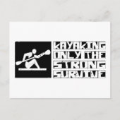 Kayaking Survive Briefkaart (Voorkant)