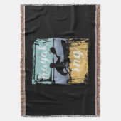 Kayaking T-shirt -  Retro Kayak Deken (Voorkant Verticaal)