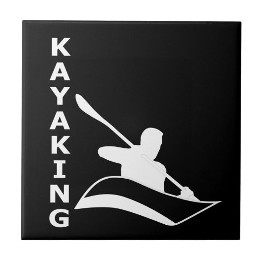 Kayaking Tegeltje (Voorkant)
