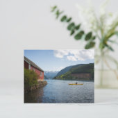 Kayaking the Hardangerfjord in Noorwegen Briefkaart (Staand voorkant)