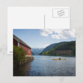 Kayaking the Hardangerfjord in Noorwegen Briefkaart (Voorkant / Achterkant)