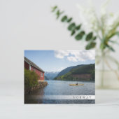Kayaking the Hardangerfjord in Noorwegen Briefkaart (Staand voorkant)
