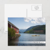 Kayaking the Hardangerfjord in Noorwegen Briefkaart (Voorkant / Achterkant)
