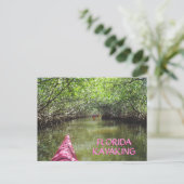 Kayaking Through the Mangroves Florida Adventure Briefkaart (Staand voorkant)