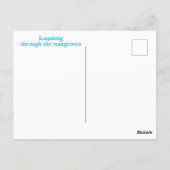 Kayaking Through the Mangroves Florida Adventure Briefkaart (Achterkant)