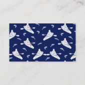 Kayaking Tours Lessons Sales Navy Blue Kayak Visitekaartje (Achterkant)