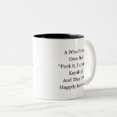 Kayaking Tweekleurige Koffiemok (Voorkant rechts)