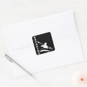 Kayaking Vierkante Sticker (Envelop)