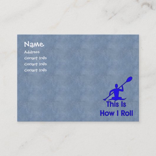 Kayaking Visitekaartje (Voorkant)