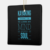 Kayaking waar ik mijn geest ga loslaten keramisch ornament (Links)