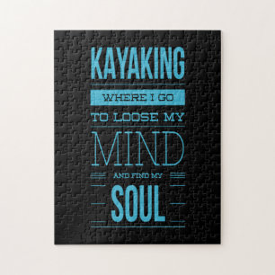 Kayaking waar ik mijn geest ga loslaten legpuzzel