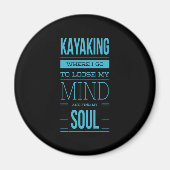 Kayaking waar ik mijn geest ga loslaten magneet (Voorkant)