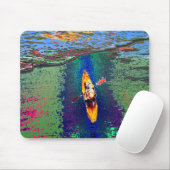 Kayaking Water Sports Artwork Muismat (Met muis)