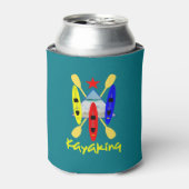 Kayaking Water Sports Thormated Graphic Blikjeskoeler (Blikje Voorkant)