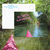 Kayaking Weeki Wachee Spring Florida Adventure Briefkaart