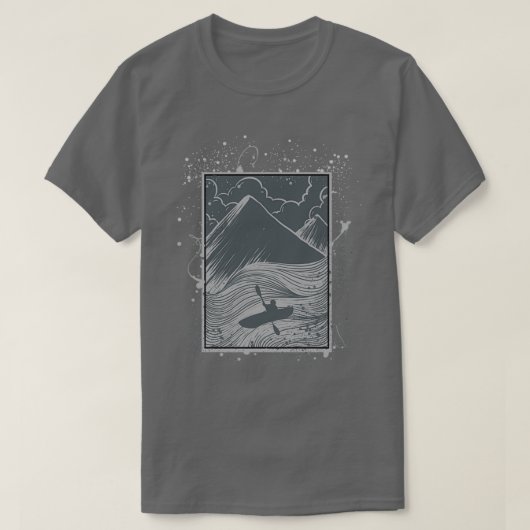 Kayaking Whitewater Kayaking Kayak T-shirt (Design voorkant)