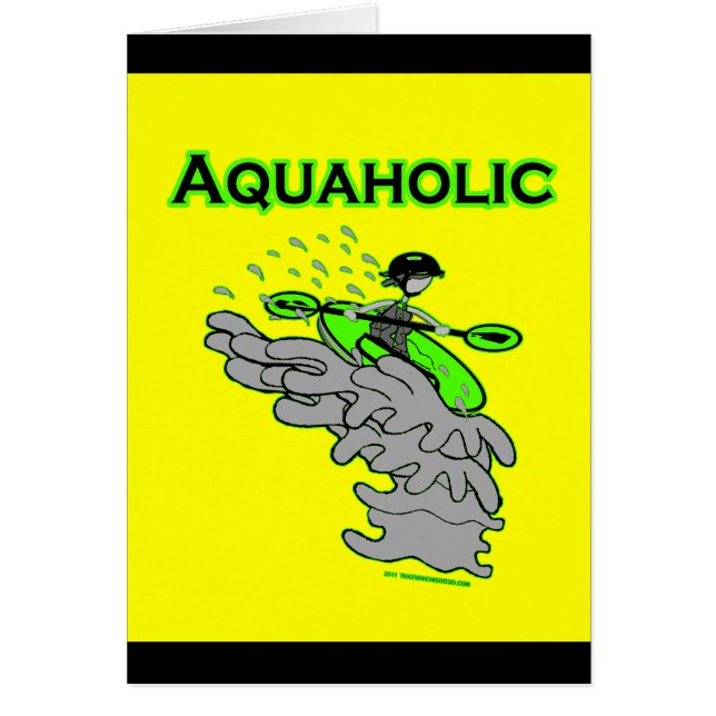 Kayaking Whitewater Silhouette (Voorkant)