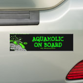 Kayaking Whitewater Silhouette Bumpersticker (Op auto)