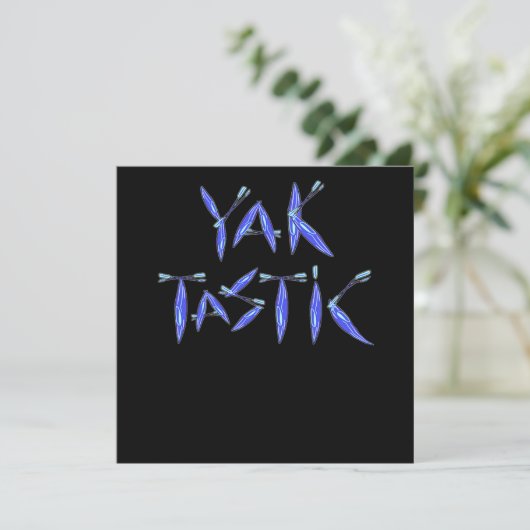 Kayaking Yaktastic Minimalistic Kaart (Staand voorkant)