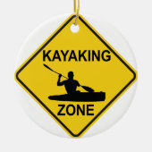 Kayaking Zone Keramisch Ornament (Voorkant)