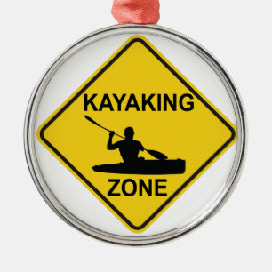 Kayaking Zone Metalen Ornament