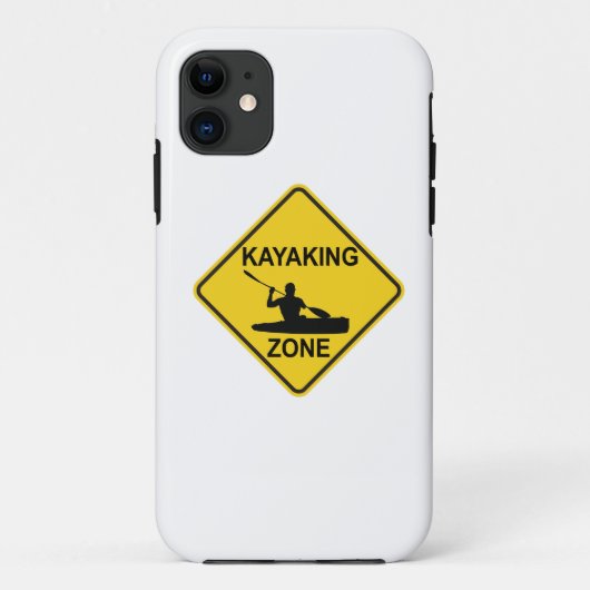 Kayaking Zone Road Sign Case-Mate iPhone Case (Achterkant)