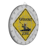Kayaking Zone Road Sign Dartbord (Voorkant Links)