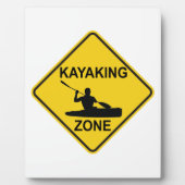 Kayaking Zone Road Sign Fotoplaat (Voorkant)