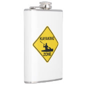 Kayaking Zone Road Sign Heupfles (Rechts)