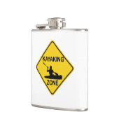 Kayaking Zone Road Sign Heupfles (Links)