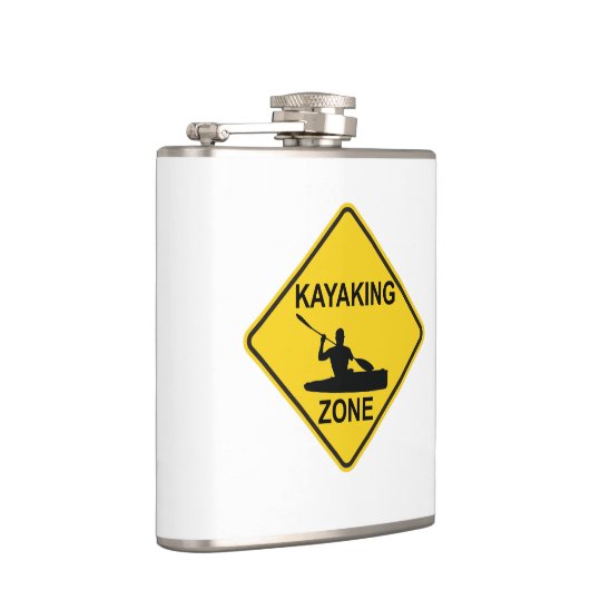 Kayaking Zone Road Sign Heupfles (Rechts)