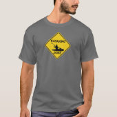 Kayaking Zone Road Sign T-shirt (Voorkant)