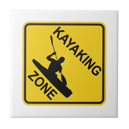 Kayaking Zone Tegeltje (Voorkant)