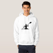 Kayaking - zwart hoodie (Voorkant volledig)