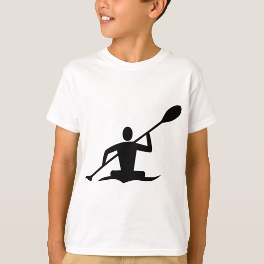 Kayaking - zwart t-shirt (Voorkant)