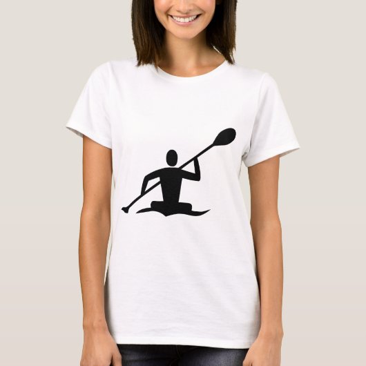 Kayaking - zwart t-shirt (Voorkant)