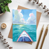 Kayakken Aquarel Briefkaart