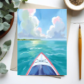 Kayakken Aquarel Briefkaart