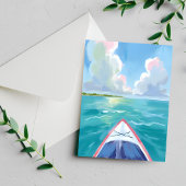 Kayakken Aquarel Briefkaart
