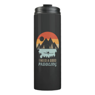 Kayakken Bergen Retro Thermosbeker